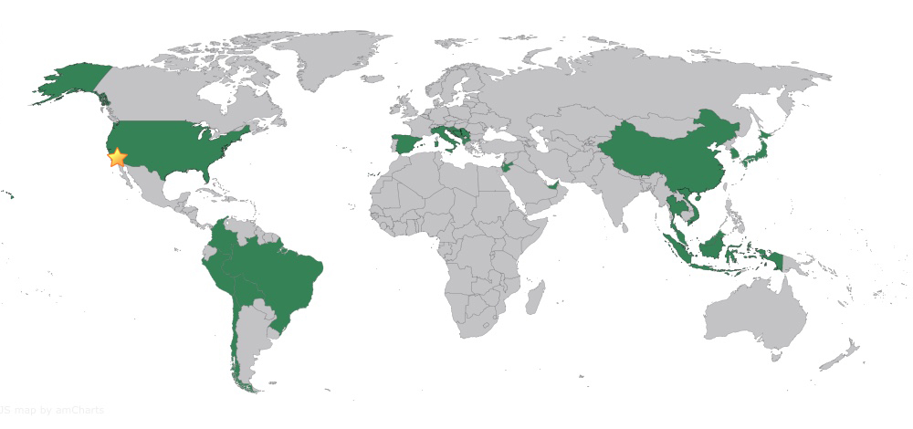 Creso Capital Partners Global Select Clients Map